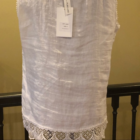 NWT 100% Italian Linen Women Top - Picture 5 of 5